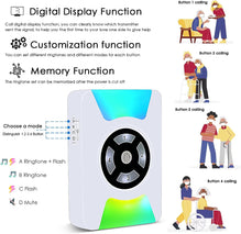 CallToU Wireless Caregiver Pager Panic Button Watch Call Button for Elderly Nurse Alert System 500 Feet for Nusring Home Seniors Patient Disabled Assistance CallToU