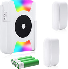 CallToU Door Chime,Wireless Door Sensor Portable Door Entry Chime with Vibrating Flashing Light CallToU