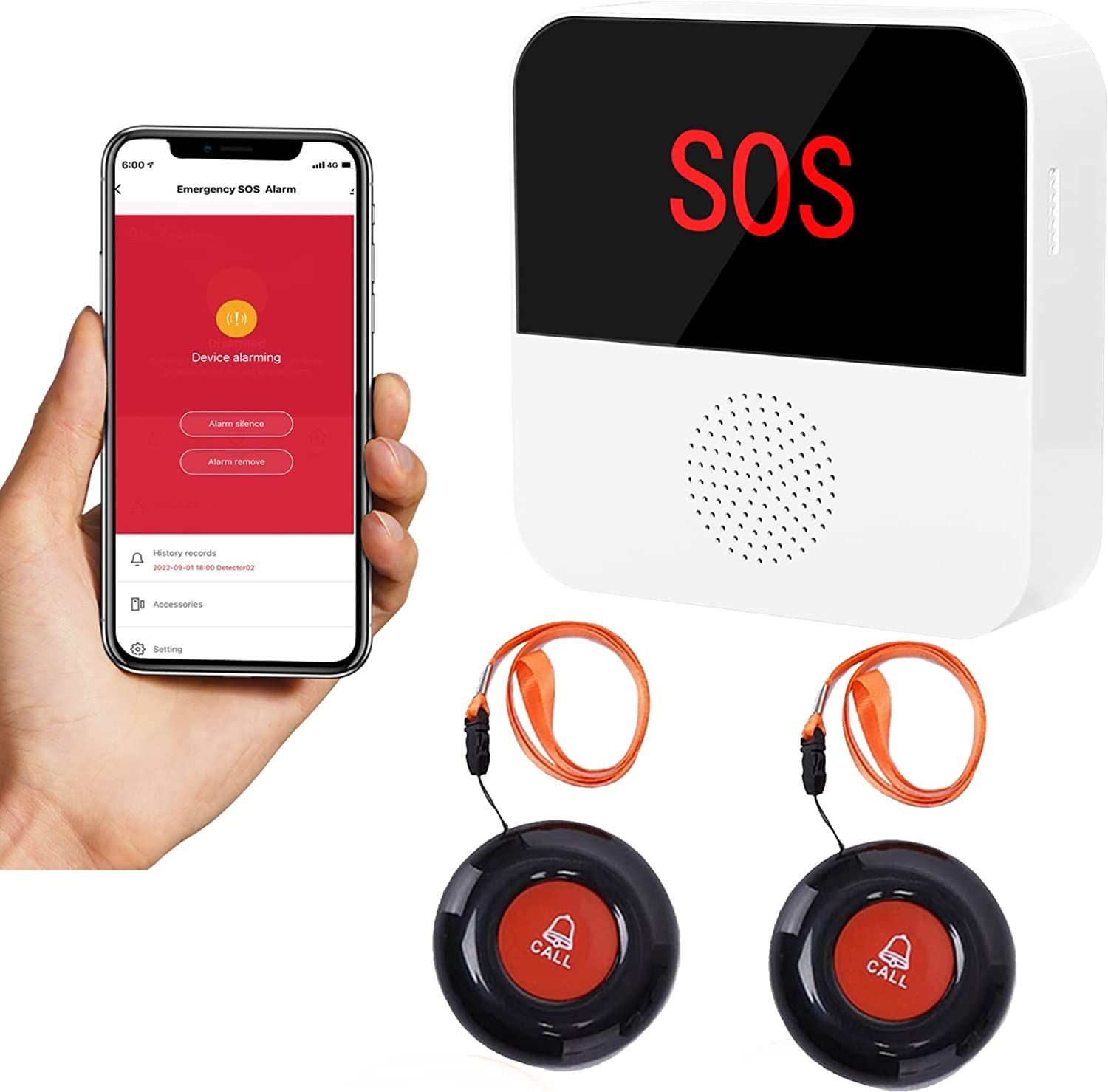 Calltou CallToU Fall Alert Device for Elderly Patient Seniors Disabled