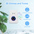 CallToU Wireless Doorbell Waterproof Doorbell Chime Operating at 1000 Feet with 55 Ringtones 5 Volume Levels and 7 Colour Flash LED Light CallToU