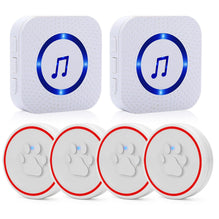 CallToU Dog Doorbells-Dog Door Bell for Potty Training-Wireless Doggie Buttons for Go Outside Communication with IP55 Touch Type Buttons, 5 Levels Volume 55 Ringtones Receiver CallToU