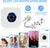 CallToU Wireless Doorbell Waterproof Doorbell Chime Operating at 1000 Feet with 55 Ringtones 5 Volume Levels and 7 Colour Flash LED Light CallToU