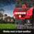 CallTou Solar Alarm Light with Motion Sensor 129db Strobe Siren Alarm Light Outdoor IP65 Waterproof Solar Siren Security Light with Remote Controller for Driveway, Home,Farm,Barn,Villa,Yard CallToU