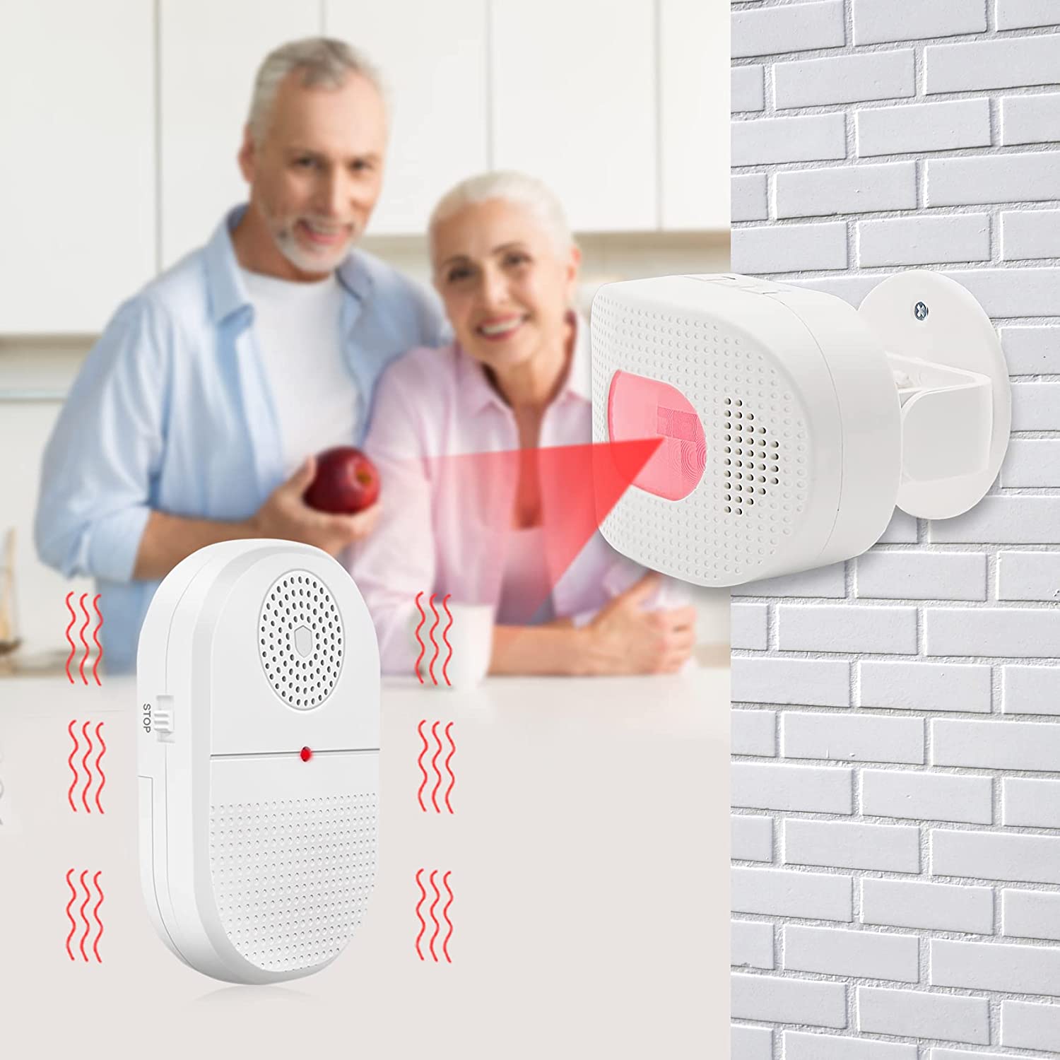 PHYSEN Bewegingsmelder met oprit alarmsensor PHYSEN Bewegingsmelder met oprit alarmsensor