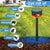 CallTou Solar Outdoor Alarm Motion Sensor - 2 Pack | 360° Detection, 13 Sounds, 129dB Siren, Strobe Light | Remote Control | Home, Farm, Barn Security CallToU