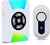 Door Chime CallTou Wireless Doorbell Chime With Colorful LED Flash Battery Operated Door Open Doorbell, 110dB loud Sound, Mute Mode, For Home, Apartments, Office, White, 1 Receiver + 1 Button CallToU