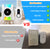 CallToU Wireless Doorbell Battery Operated Vibrating LED Flashing for Home Hearing Impaired Doorbell chime Kit,Battery Powered 4 Working Modes 5 Volume Level CallToU