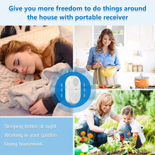 CallToU Bed Sensor Alarm Caregiver Pager Motion Sensor Alert Room Fall Prevention for Elderly Kids with 1 Motion Detector and 1 Receiver CallToU