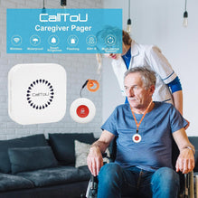 CallToU Caregiver Pager: Wireless Call Button & Vibration Pager for Elderly and Disabled Patients CallToU