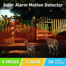 CallToU Solar Strobe Alarm Light with Motion Sensor Siren Outdoor Alarm Siren with Remote Controller 120db Sound Security Siren Light IP67 Waterproof and 4 Mode (1Pack) CallToU
