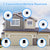 CallToU Wireless Doorbell Waterproof Doorbell Chime Operating at 1000 Feet with 55 Ringtones 5 Volume Levels and 7 Colour Flash LED Light CallToU