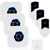 CallToU Wireless Doorbell Waterproof Doorbell Chime Operating at 1000 Feet with 55 Ringtones 5 Volume Levels and 7 Colour Flash LED Light CallToU