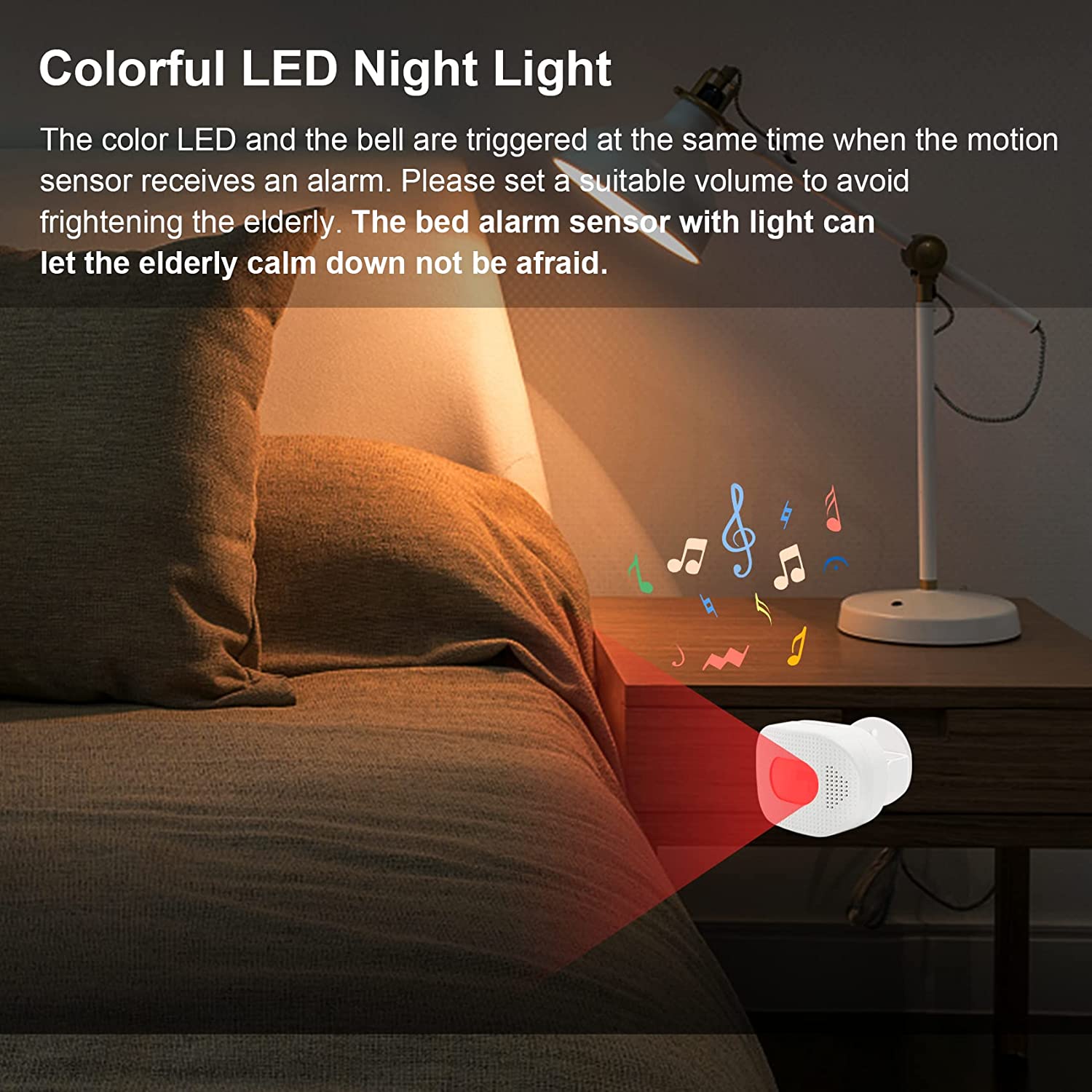 CallToU Caregiver Pager Motion Sensor Alert Bed Sensor Alarm Room