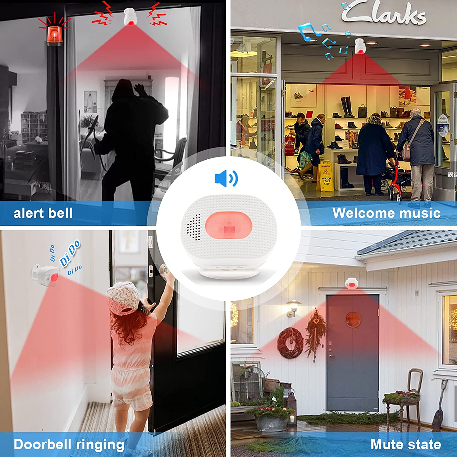 CallToU Caregiver Pager Motion Sensor Alert Bed Sensor Alarm Room