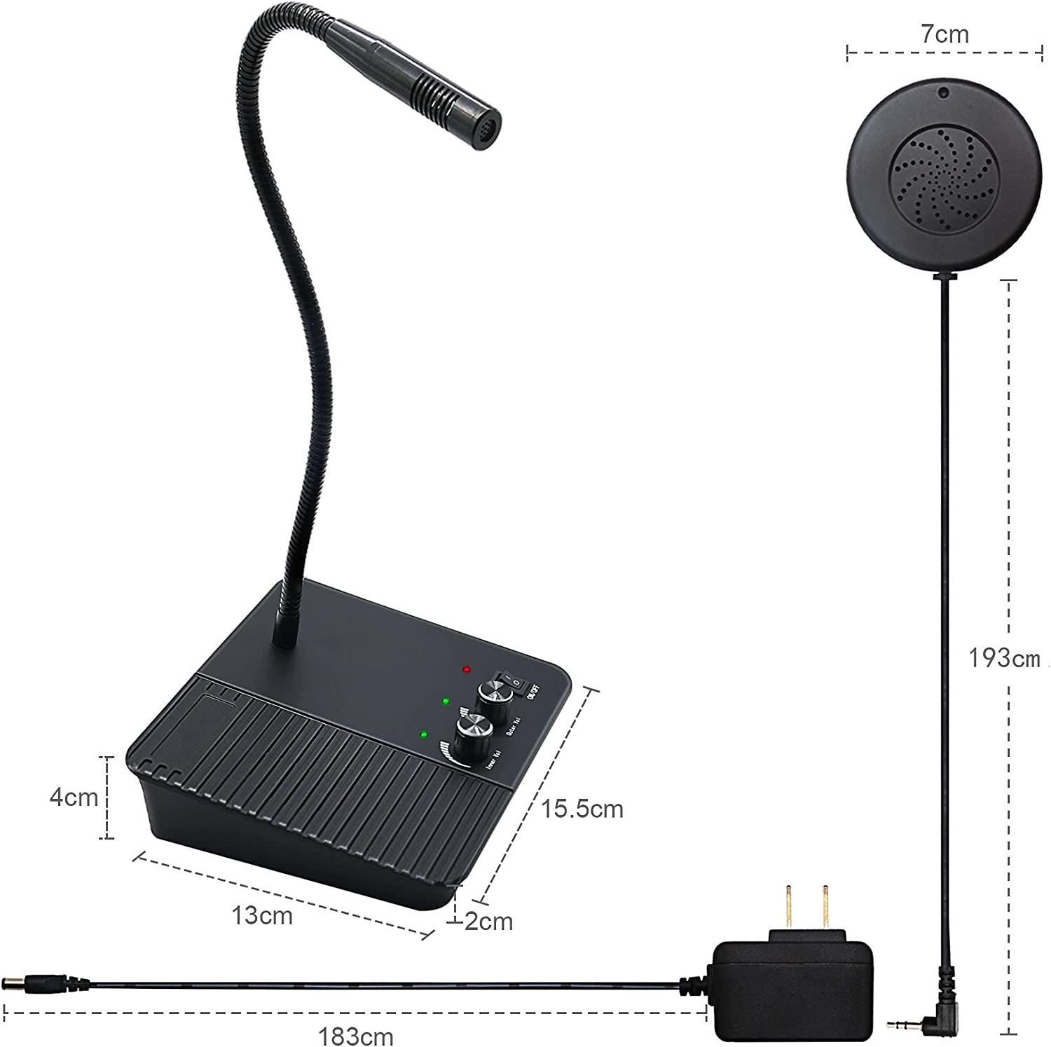 CallToU Window Speaker System Intercoms 2 Way Anti-Interference