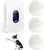 CallToU Dog Bell for Door Potty Training/Potty Doorbells for Dogs/Dog Door Bell for Potty Training/Doggie Doorbells with 55 Melodies 5 Volume Levels LED Flash (3 Touch Buttons) CallToU